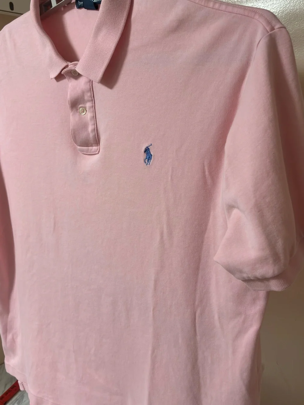 Ralph Lauren Pink Short-Sleeve Polo with Blue Pony